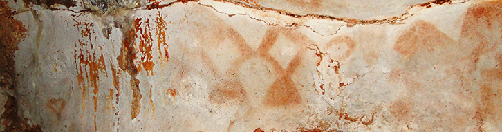 Pinturas rupestres en la cueva María Teresa, Camagüey, Cuba Pinturas rupestres en la cueva María Teresa, Camagüey, Cuba